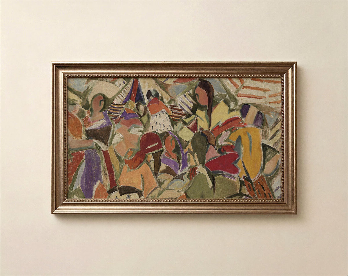 Abstract Fall vintage Frame Tv Art