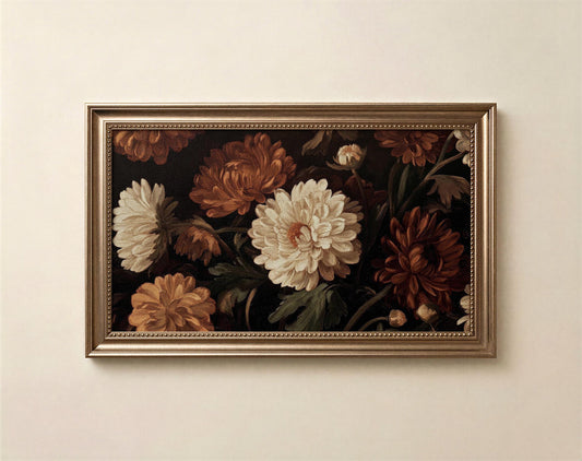 Fall Floral Frame TV Art
