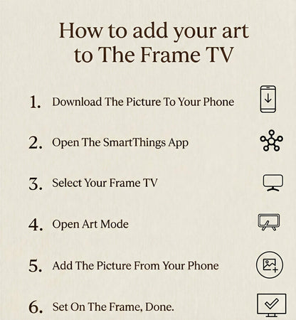 Vintage figurative Frame Tv Art