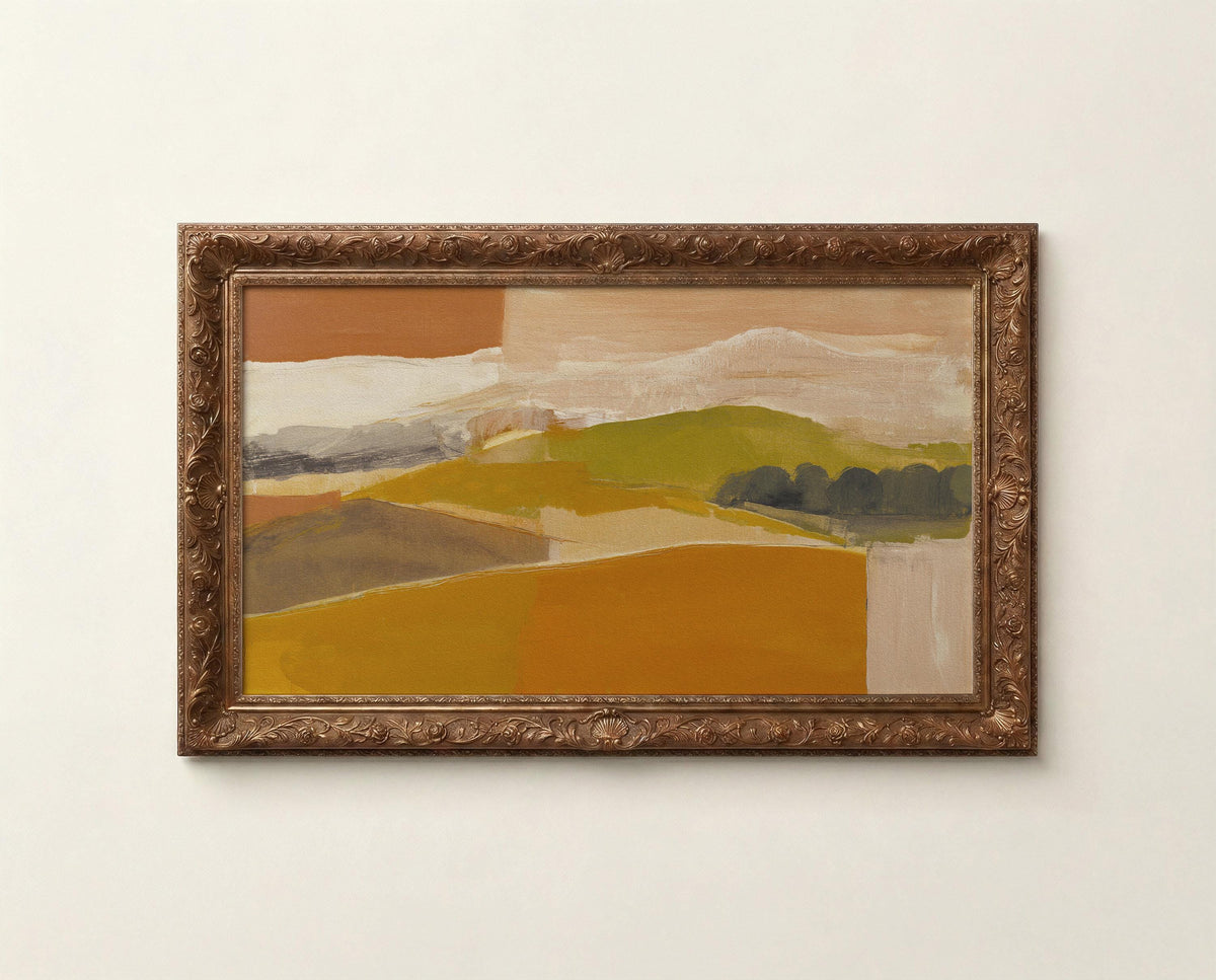 Abstract Fall Landscape Frame Tv Art
