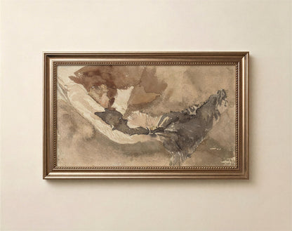 Vintage figurative Frame Tv Art